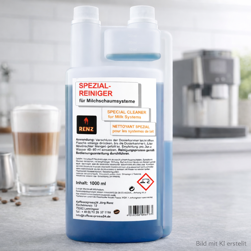 Renz Milchschaumreiniger 8X 1000ml Spezialreiniger für Milchsysteme - Milchsystemreiniger