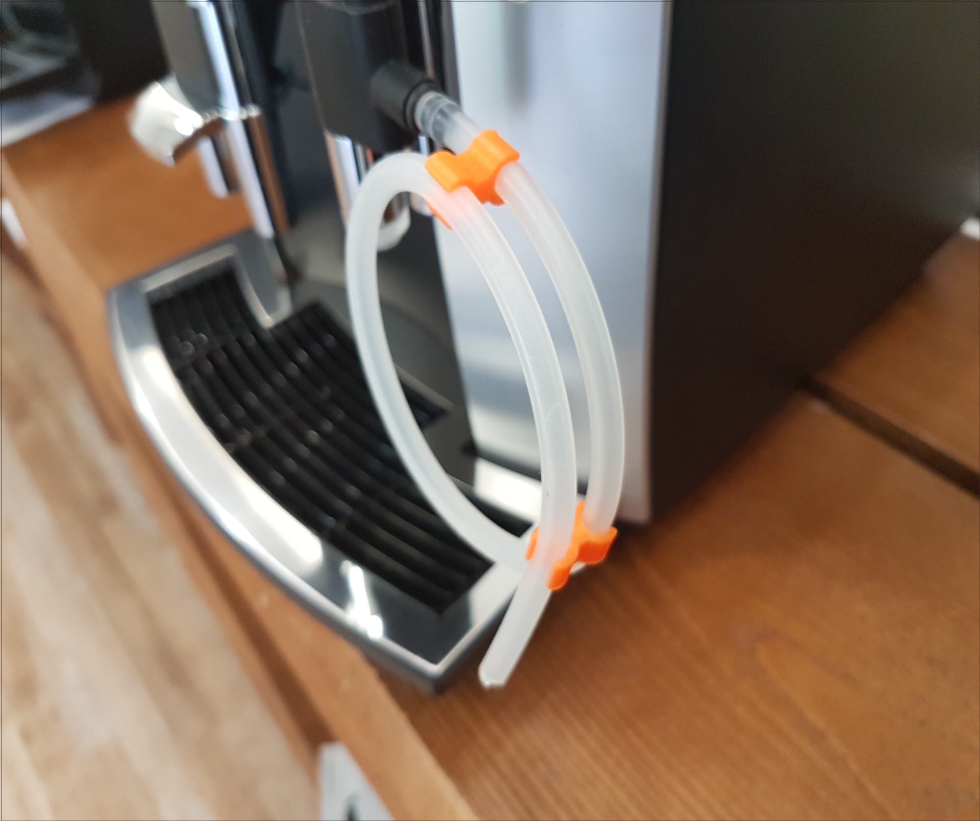 Milchschlauch Clip - 3 Klammer für Kaffeeevollautomaten mit Silikonschlauch