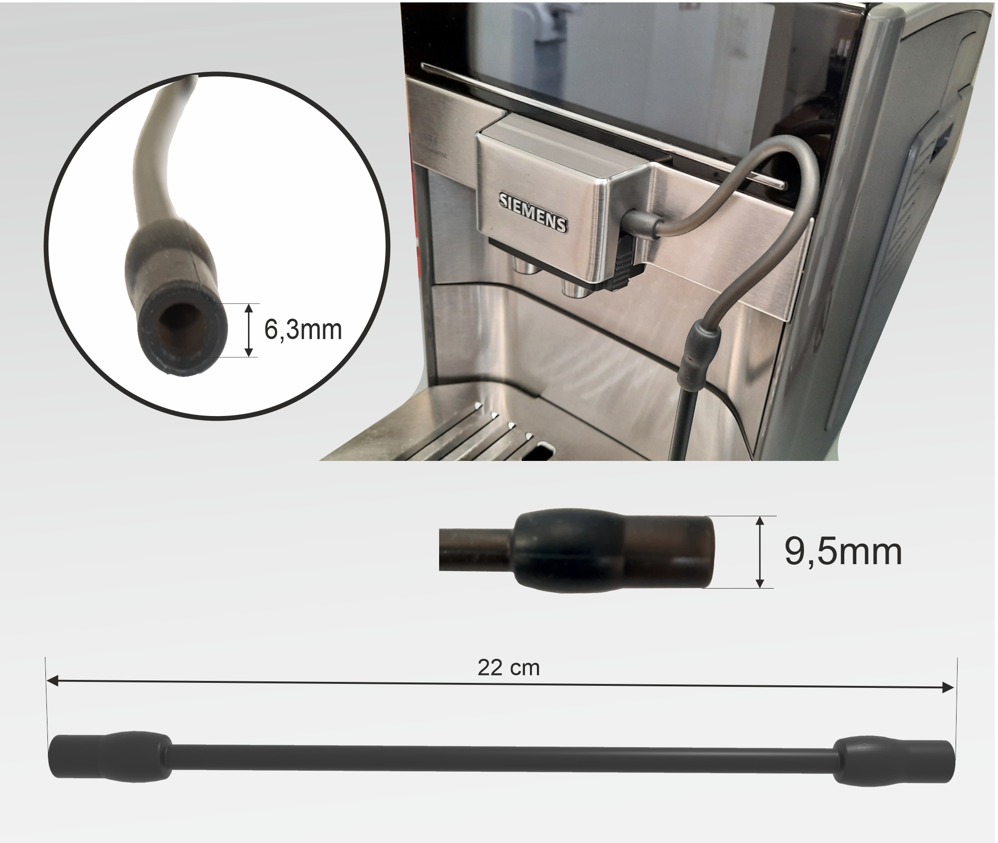 Milchschlauch passend für Siemens EQ6 - BOSCH VeroAroma