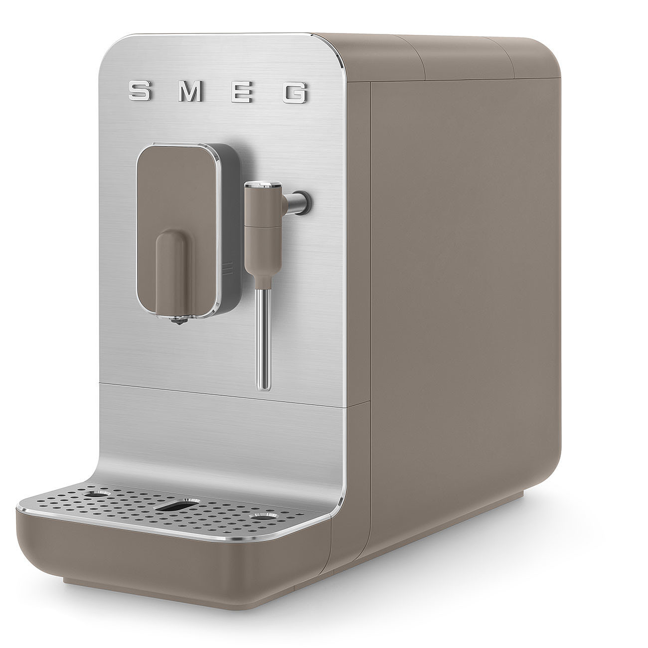 SMEG Kaffeevollautomat mit Dampffunktion Taupe Matt