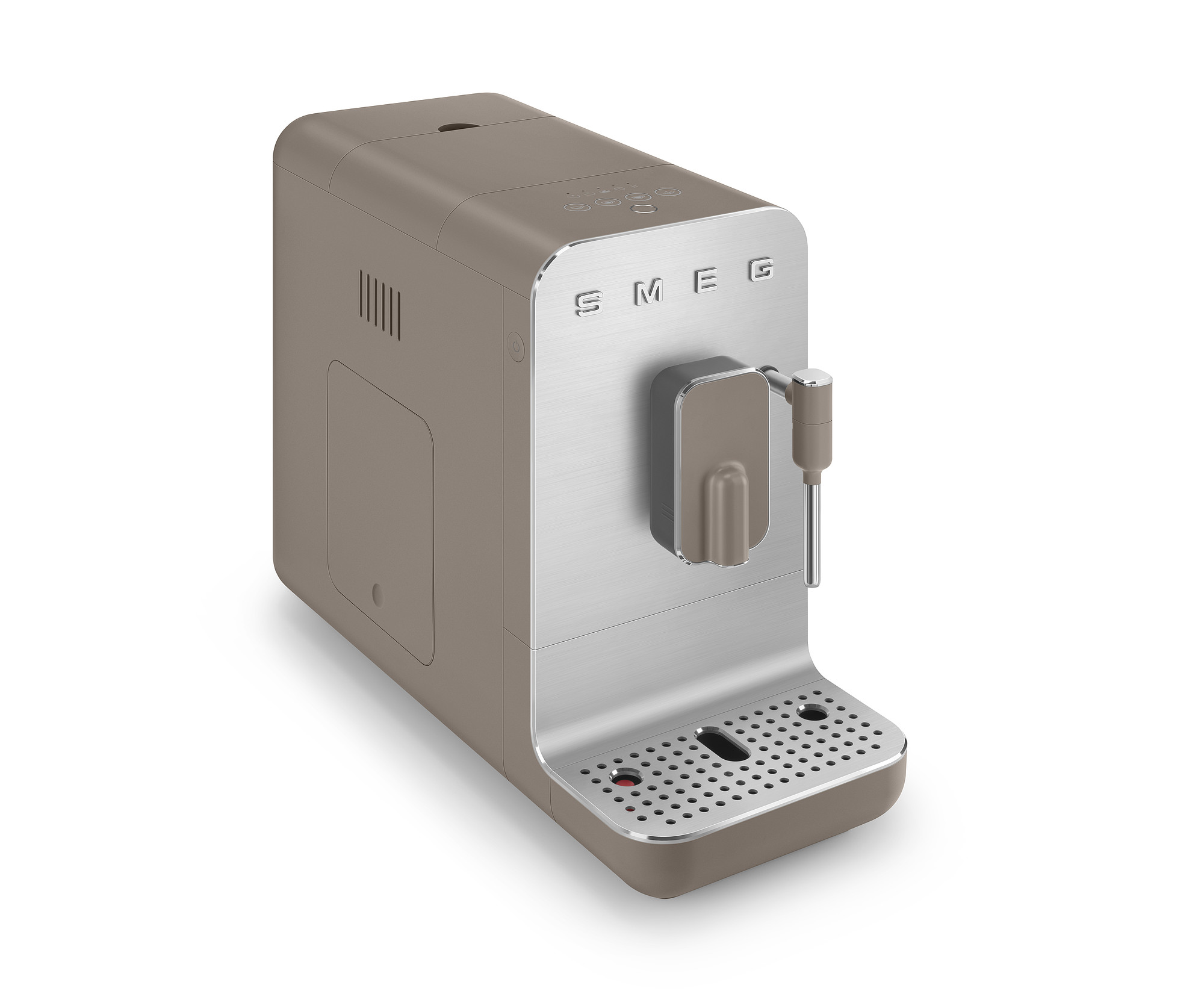 SMEG Kaffeevollautomat mit Dampffunktion Taupe Matt