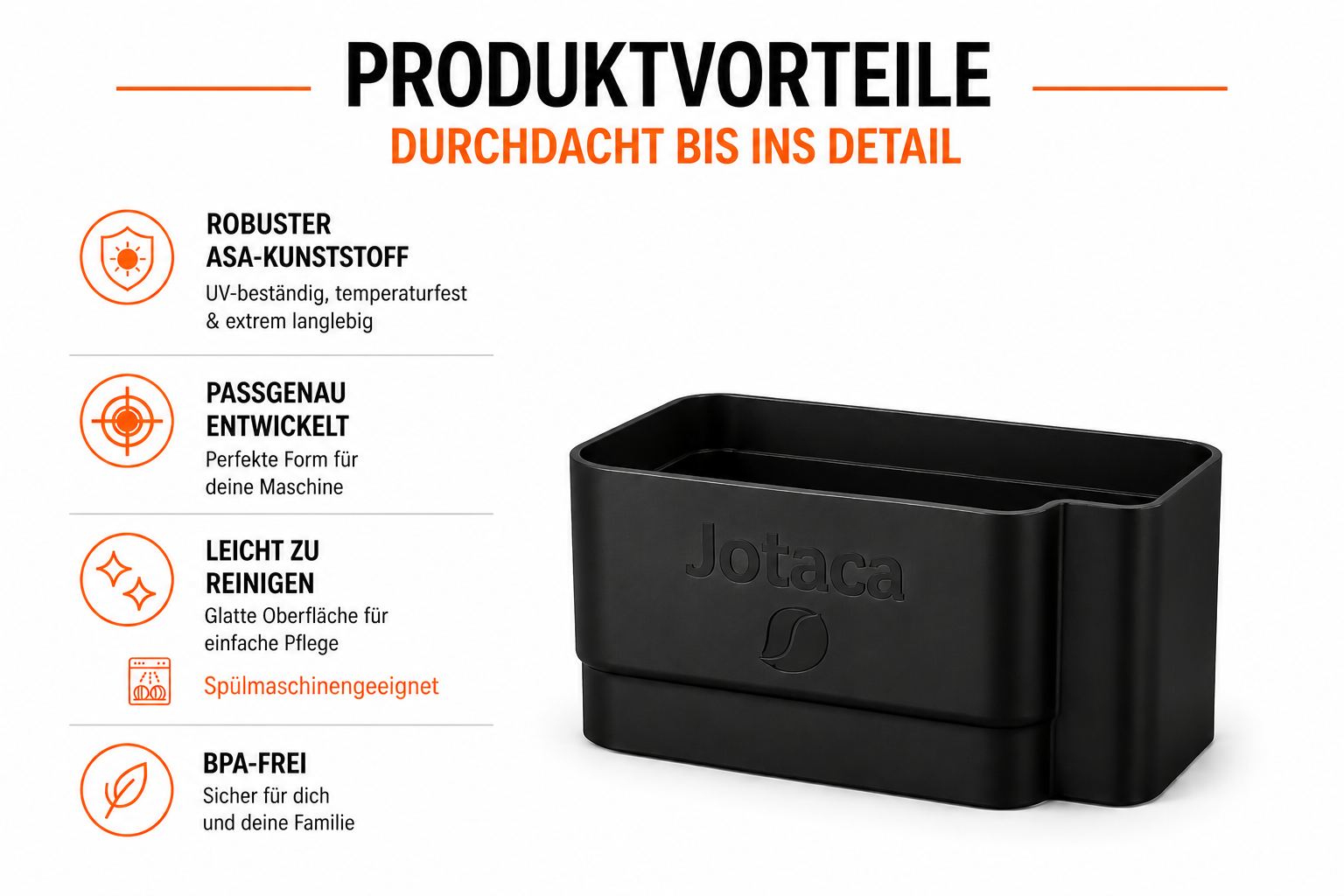 Entkalkungs- Spülbehälter kompatibel mit DeLonghi Rivelia Serie