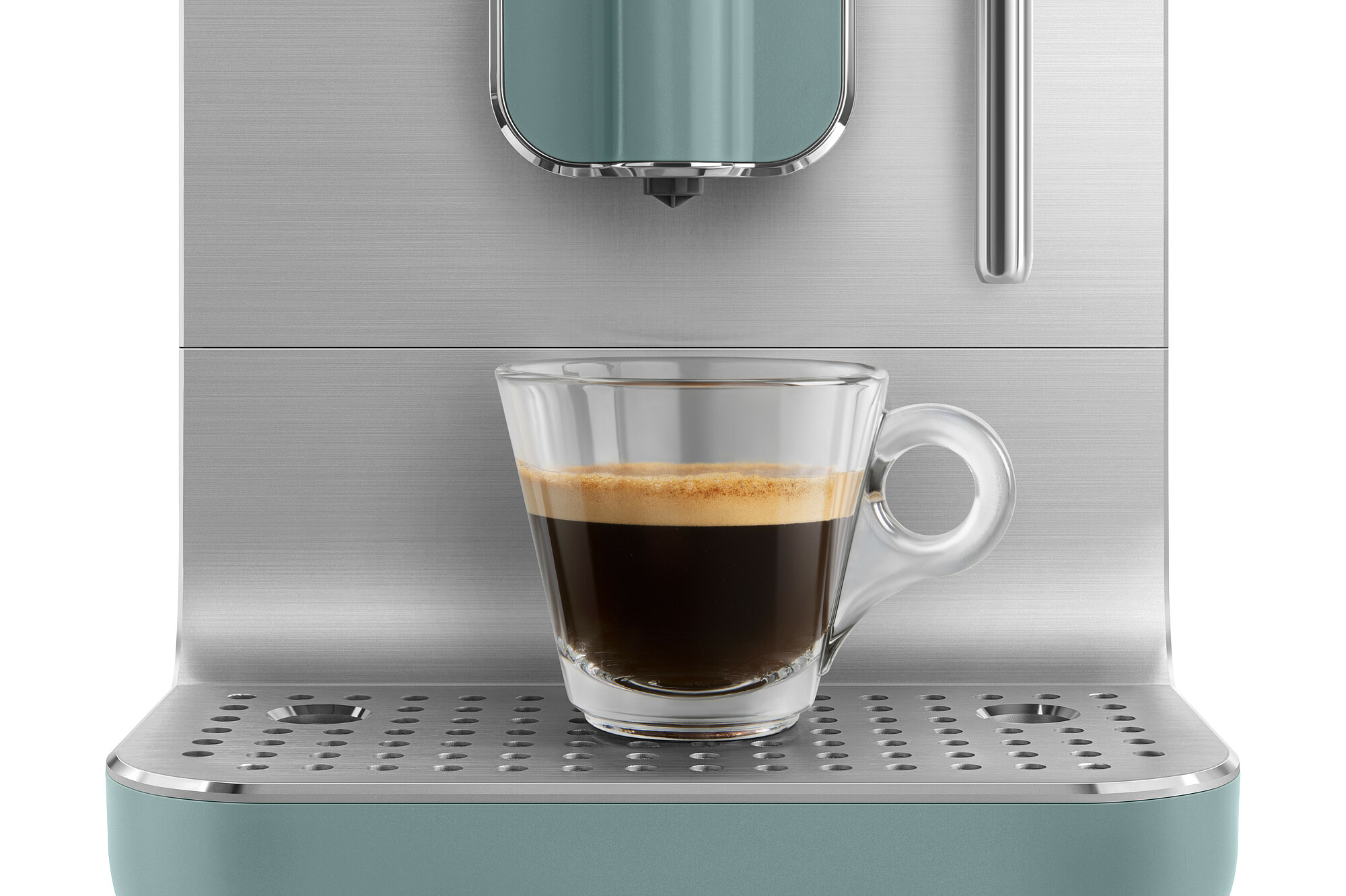 SMEG Kaffeevollautomat mit Dampffunktion Emerald Green