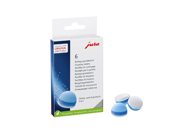 Jura 3 Phasen Reinigungstabletten 6 Tabletten