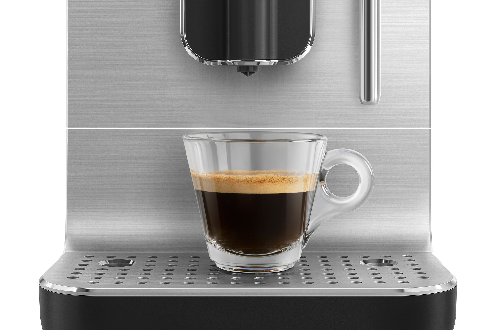 SMEG Kaffeevollautomat mit Dampffunktion Schwarz Matt